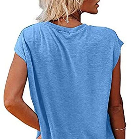 ZIWOCH Womens-Tops Women's Summer Tank Tops Sleeveless-T Shirts - Picture 2 of 2